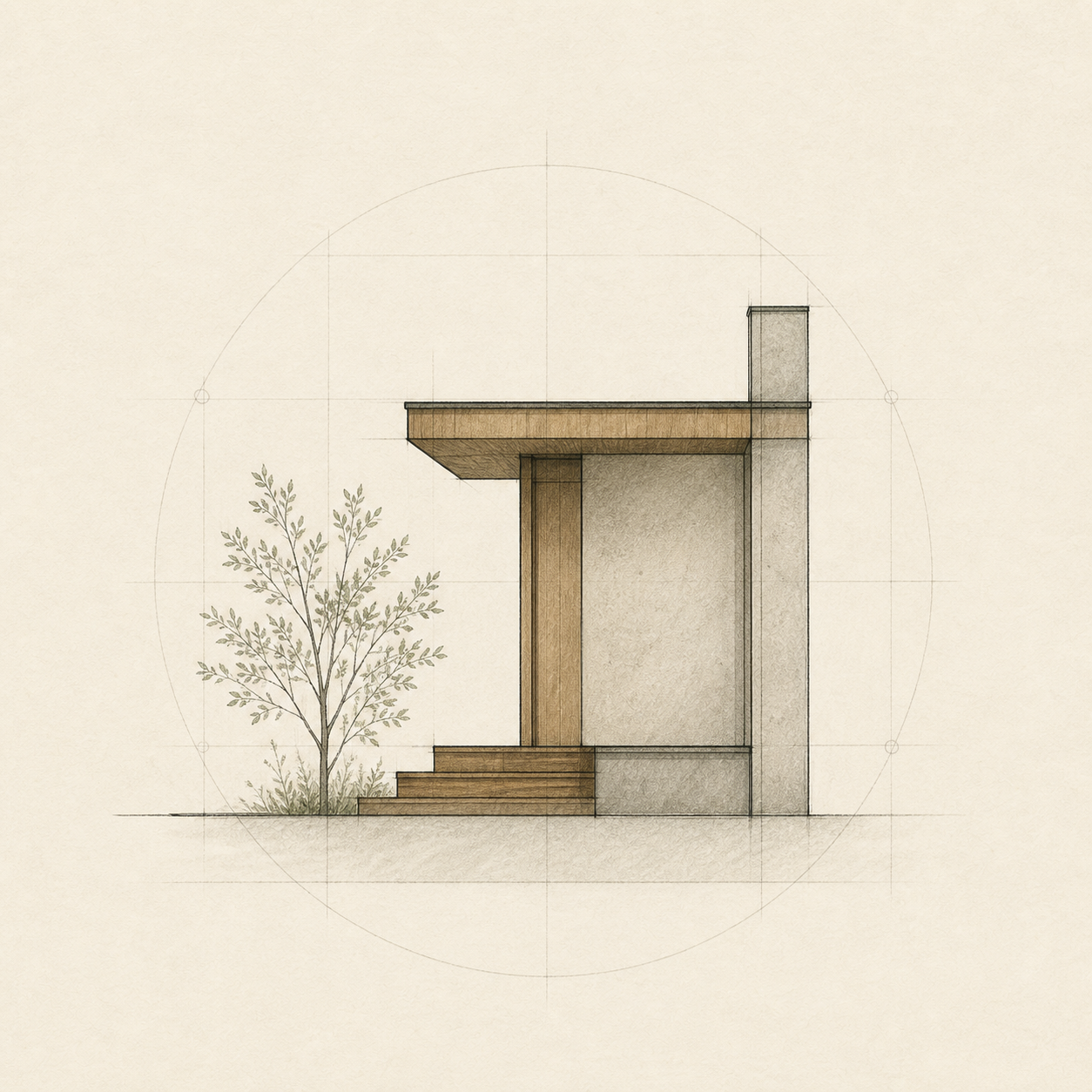 Architectural study representing Action